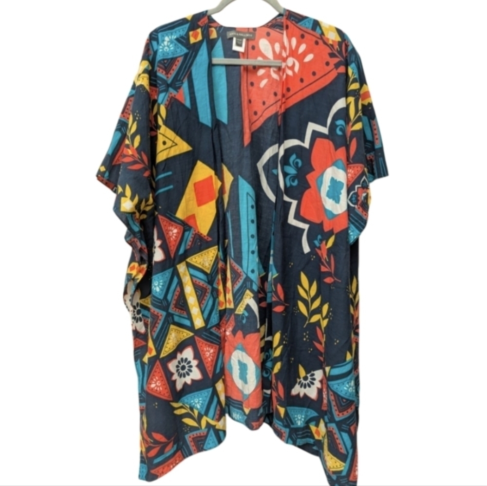 Kate & Mallory kimono one size fits all in vibrant colors